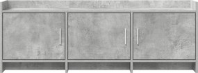 vidaXL Ντουλάπι TV 130 x 33 x 47 εκ Γκρι Σκυροδέματος