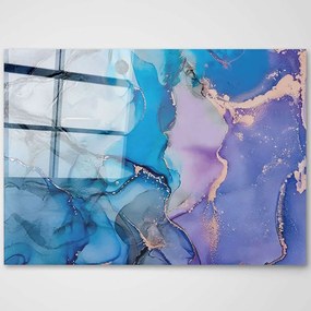 Πίνακας Γυάλινος 698GLS1381 100x70cm Multi Wallity Οριζόντιοι Glass