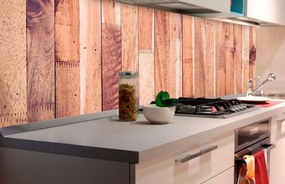 Αυτοκόλλητη φωτοταπετσαρία για απομίμηση ξύλου κουζίνας - 350x60