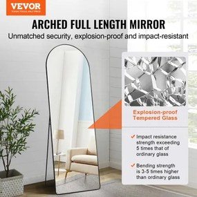 VEVOR Arched Full Length Mirror 65&#039;&#039; x 22&#039;&#039; Full Body Mirror Standing Hanging