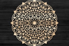Intra απο ξύλο plywood 3mm-4mm πάχος 3D Mandala για Cricut Δίασταση 30x30 cm INTRAFABR-74271287