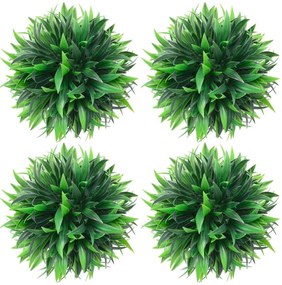 vidaXL Πυξάρι Τεχνητό Σχήμα Μπάλας 4 τεμ. 15 εκ.