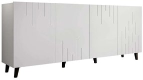 Μπουφές Bari 162581639 200x42x82cm White Πλαστικό,Μοριοσανίδα
