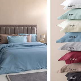 Σεντόνια Υπέρδιπλα (Σετ) Palamaiki Posh Sateen Μαύρο