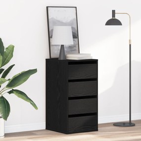vidaXL Κουτί με Συρτάρια με συρτάρι Μαύρη δρυς 40 x 41 x 76 εκ.