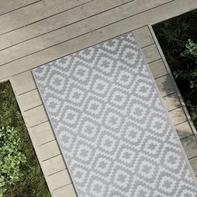 vidaXL Χαλί εξωτερικού χώρου ARAKIL γκρι 80x250 cm PP
