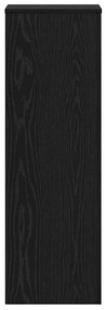 vidaXL Βάση φυτών 2 pcs Μαύρη δρυς 33 x 33 x 100 cm Επεξεργασμένο ξύλο