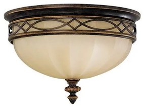 Πλαφονιέρα Φωτιστικό Οροφής 3xE27  Καφέ  Drawing Room FE-DRAWING-ROOM-FB Elstead Lighting-FE-DRAWING-ROOM-FB-Καφέ FE-DRAWING-ROOM-FB