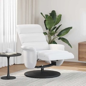 vidaXL Ανακλινόμενη πολυθρόνα Λευκό 98 x 71 x 106 εκ. PU
