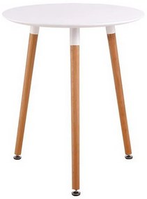 Τραπέζι Art Ε7089,1 D. 60 H.70cm White Mdf,Ξύλο