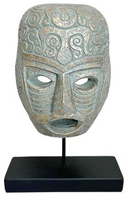 Διακοσμητικό Επιτραπέζιο Face 0038-223-047 20,5x10,5x35,5cm Veraman-Gold Polyresin