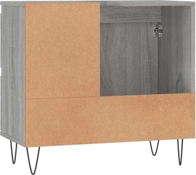vidaXL Ντουλάπι Μπάνιου Γκρι Sonoma 65x33x60 εκ. Επεξεργασμένο Ξύλο