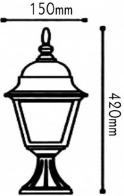 Επιδαπέδιο φωτιστικό κήπου Judi-Μαύρο