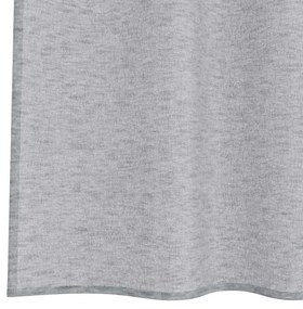 vidaXL Κουρτίνες με κουρτίνες 2 pcs Σκούρο γκρι 140x175cm Πολυεστέρας