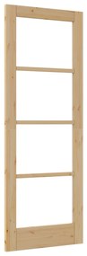 vidaXL Εσωτερική Πόρτα με Γυαλί "ORKDAL" 73,5x198,5x4 cm Μασίφ Ξύλο Πεύκου