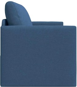 vidaXL Κρεβάτι καναπές 110cm Μπλε ύφασμα