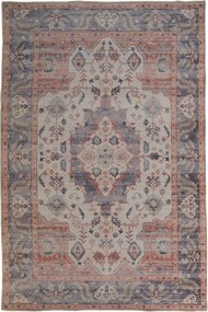 Χαλί Plumeria 5171-02 Terra-Blue-Beige Βιοκαρπέτ 160X230cm