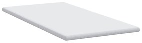 vidaXL Στρώματα Λευκό 90 x 190 cm 100% ύφασμα πολυεστέρα με τζακάρ