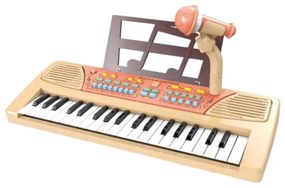 Παιδικό πιάνο με μικρόφωνο - 808-17 - 161267 - Beige