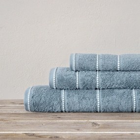 Πετσέτες Prestige (Σετ 3τμχ) Blue Nima Σετ Πετσέτες 70x140cm 100% Βαμβάκι