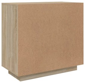 vidaXL Ντουλάπι Sonoma Δρυς 80 x 40 x 75 εκ. από Επεξεργασμένο Ξύλο