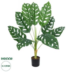 Artificial Garden MONSTERA PLANT 20937 - Διακοσμητικό Φυτό Μονστέρα Φ90 x Υ80cm Globostar 20937