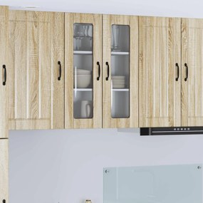 vidaXL Ραφιέρα τοίχου LUCCA Sonoma Δρυς 60 x 31 x 80 εκ.