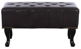 ΤΑΜΠΟΥΡΕ ΥΠΟΠΟΔΙΟ T.CHESTERFIELD EMMA  PU 80x44x39Y εκ.ΣΚ.ΚΑΦΕ