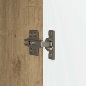 vidaXL Πλαϊνό γραφείο Artisan Δρυς 66 x 34,5 x 90 εκ