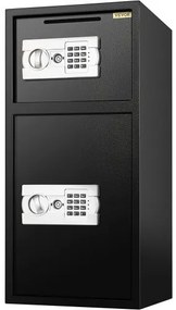 VEVOR 33&quot; Digital Double Door Safe Depository Box Gun Safes Cash Office Security Lock Strong Iron Larger Digital Safe Box