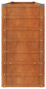 vidaXL Ζαρντινιέρα Σκουριασμένο 320x40x77 εκ. Ατσάλι Σκληρυθέν Αέρα