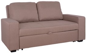 ΚΑΝΑΠΕΣ ΚΡΕΒΑΤΙ KANNA 2ΘΕΣΙΟΣ HM3082.04 ΜΕ ΜΠΕΖ ΥΦΑΣΜΑ 175x100x83 εκ.