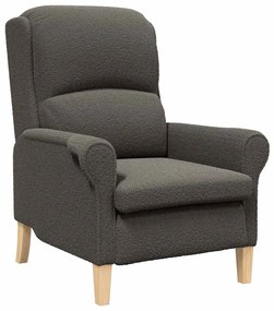 vidaXL Πολυθρόνα Σκούρο γκρι 76 x 94 x 102 εκ. ύφασμα