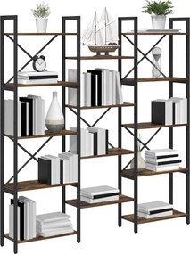 vidaXL Ράφι Βιβλίων Δρύς Sonoma 156 x 25 x 167 εκ. Επεξεργασμένο ξύλο