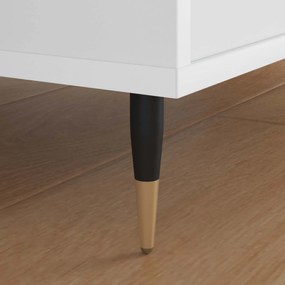 vidaXL Πόδια Επίπλων 2 pcs Μαύρο και Χρυσό Ø 40 x 98 mm Σίδερο