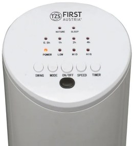 Ανεμιστήρας πύργος First Austria FA-5560-1, 60W, Για αιθέρια έλαια, Τηλεχειριστήριο, Χρονοδιακόπτης, Λευκό