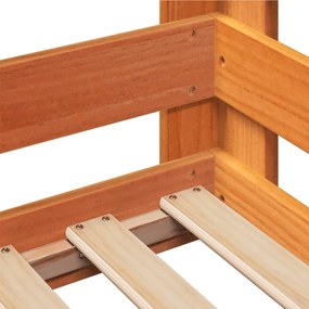 vidaXL Σκελετός Κρεβ. Χωρίς Στρώμα Καφέ 80x200 εκ. Μασίφ Ξύλο Πεύκου