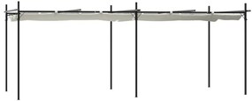 VidaXL Πέργκολα με Πτυσσόμενη Οροφή Κρεμ 295 x 292 x 230 εκ.