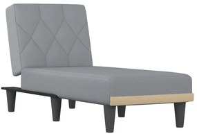 vidaXL Ανάκλιντρο Ανοιχτό Γκρι Υφασμάτινο