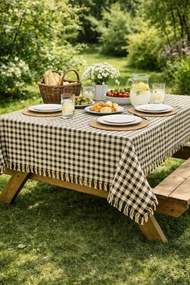 Stewehome τραπεζομάντηλο με μικρό καρό σχέδιο 140x140 cm