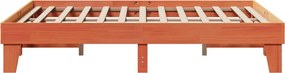 vidaXL Σκελετός Κρεβ. Χωρίς Στρώμα Καφέ Κεριού 150x200 εκ Μασίφ Πεύκο