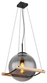 Κρεμαστό Φωτιστικό Οροφής E27 15W Μαύρο Leona 15883H Globo Lighting-15883H-Μαύρο 15883H
