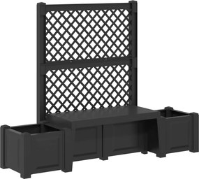 vidaXL Κήπος Πάγκος Κοπεγχάγη Ανθρακί 173 x 49 x 135,5 εκ. PP