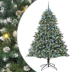 vidaXL Τεχνητό Χριστουγεννιάτικο Δέντρο με 300 LED Πράσινο 210 cm