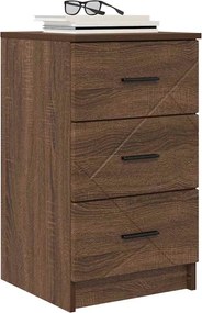 vidaXL Κομοδίνο Καφέ δρυς 38 x 38 x 66 εκ Επεξεργασμένο ξύλο