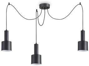 Κρεμαστό Φωτιστικό Οροφής 3xE27 Μαύρο Holly 231594 Ideal Lux 231594