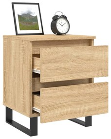 vidaXL Κομοδίνο Sonoma Δρυς 40 x 35 x 50 εκ. από Επεξεργ. Ξύλο