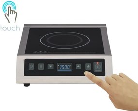 vidaXL Εστία Επαγωγική Επιτραπέζια με Οθόνη και Πλήκτρα Αφής 3500 W
