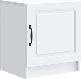 vidaXL Κομοδίνο Λευκό 43 x 34,5 x 47 εκ. Επεξεργασμένο Ξύλο