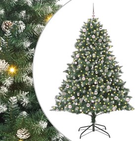 vidaXL Τεχνητό Χριστουγεννιάτικο Δέντρο με 300 LED Πράσινο 240 cm